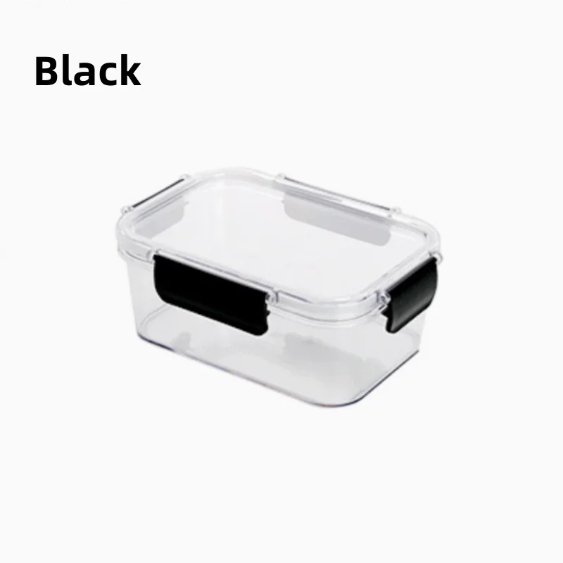thumbnail image 1 of Caja de conservación de alimentos de plástico de 450/800/1100 ml, contenedor de alimentos sellado de gran capacidad, herramientas de almacenamiento para refrigerador y cocina, 1 of 5