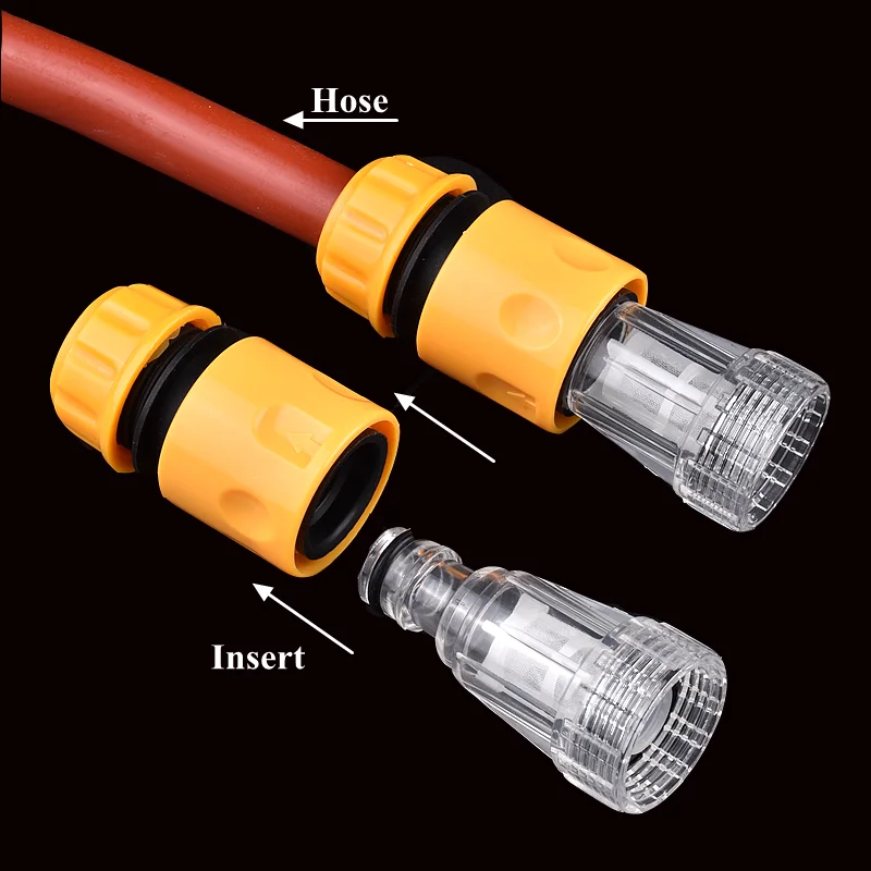 1 ~ 3Pcs Auto Waschmaschine Wasser Filter Hochdruck Waschmaschine Wasser Anschluss Filter Schnelle Verbindung Garten Schlauch Rohr armaturen – Detail 3