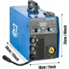 MIG Welder 200Amp 110V/220V Gas MIG/Gasless Flux Core MIG/Stick/Lift TIG/Spot Welding/Spool Gun Multi Process Welding Machine 5