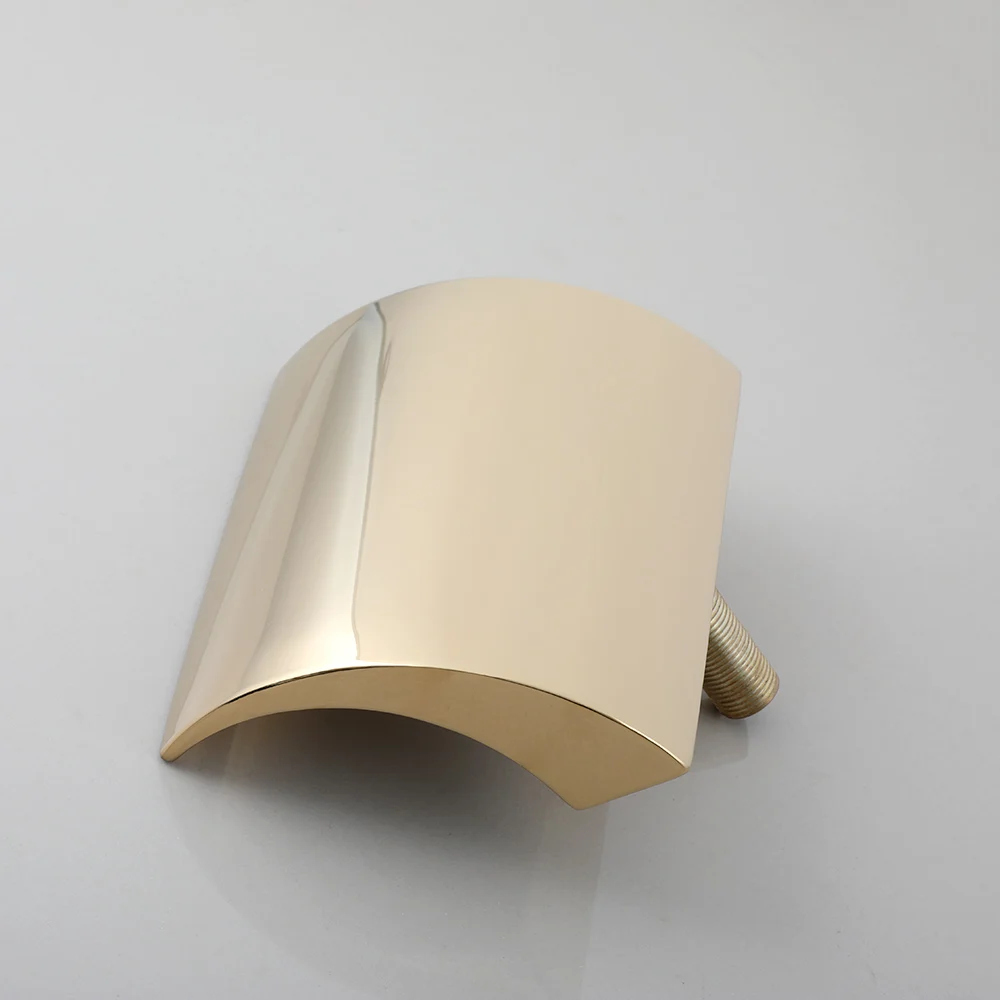 LED Brass Waterfall Filler Faucet with Handheld Shower Bathtub Faucet