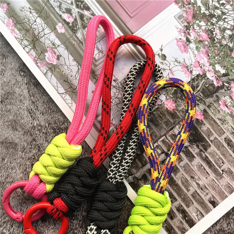 Stylish Braided Keychain Lanyard with Anti-Lost Pendant and Premium Cord