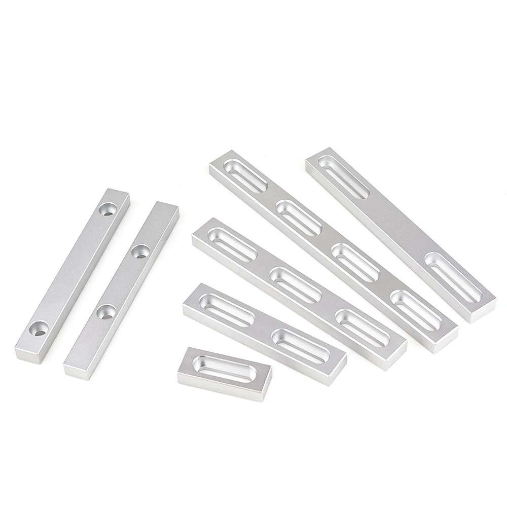 Aluminum Positioning Strip Tool CNC Baseboard Table Fixture Tool for Fiber Laser Marking Engraving Machine CNC Part 2Pcs/Set cnc positioning strip