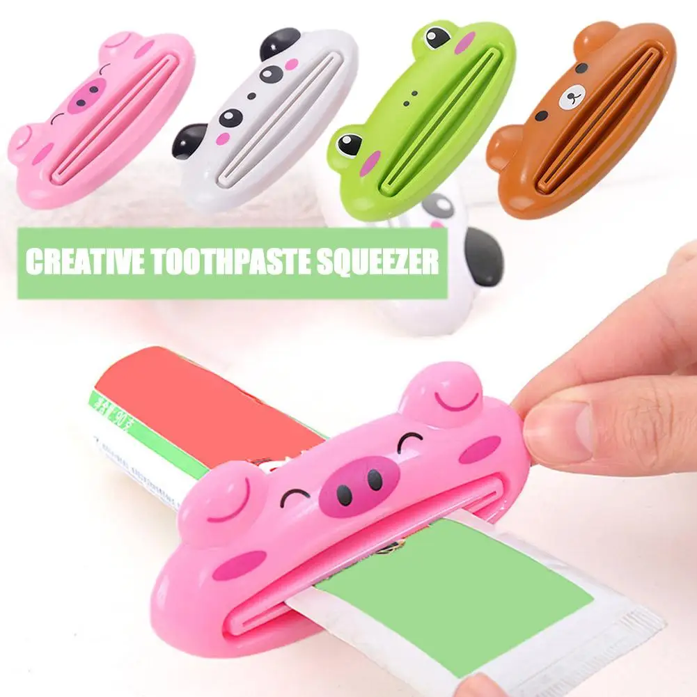 Home Toothpaste Dispenser Squeezer Toothpaste Holder Cosmetic Dye Waste No Organizer Creative Hair Bathroom Squeezer Access W2U8