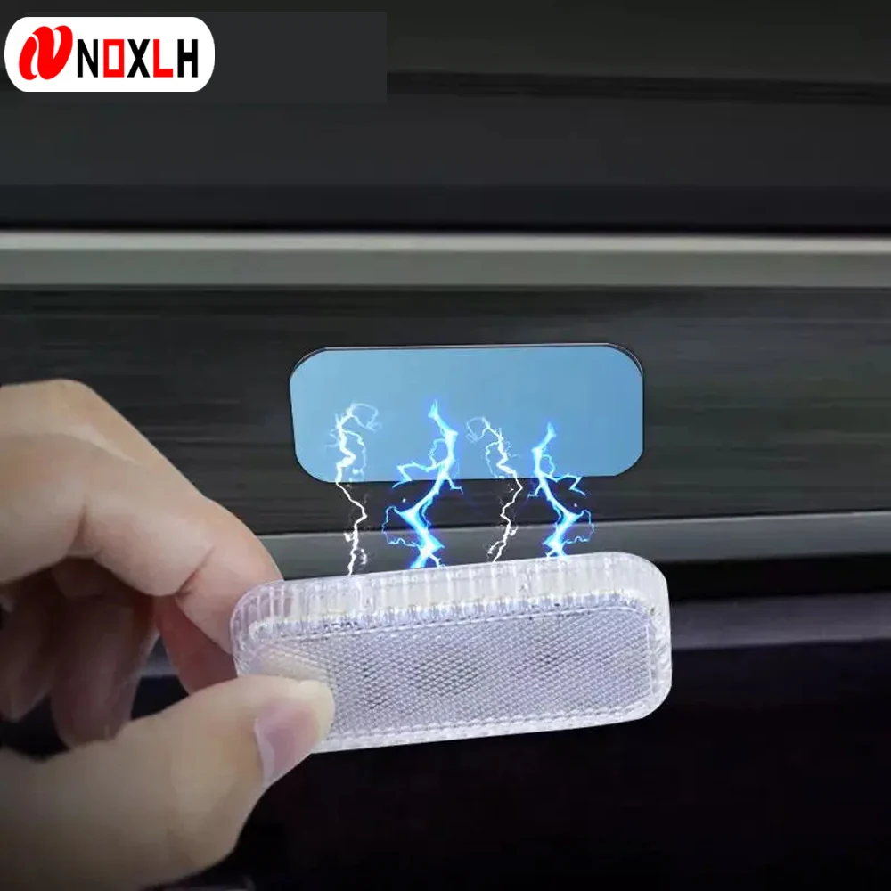 Car Interior Ambient Light LED Interior Light Night Lamp Magnetic Wireless Touch Light Auto Roof Ceiling Reading Lamp for Trunk Storage Box USB Charging