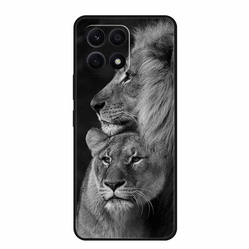 Lion Wolf TPU Silicone Protective Case - Soft Printed Cover