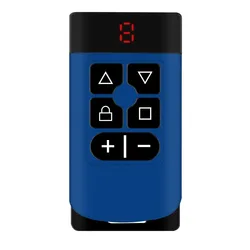 Universal Multi - Frequency Rechargeable Garage Remote Key Fob Transmitter (A Blue)