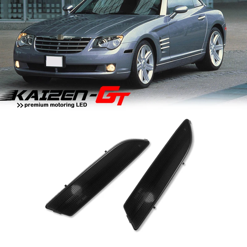 

Front Bumper Side Marker Indicator Light Housing Shells For 2004-2008 Chrysler Crossfire Fender Flare Light, No Bulb / Socket