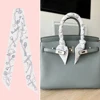 French Summer Classic Key Chain Female Decoration Twill Long Ribbon Binding Bag Silk Ribbon Hair Belt Hot Selling Small Scarf 1