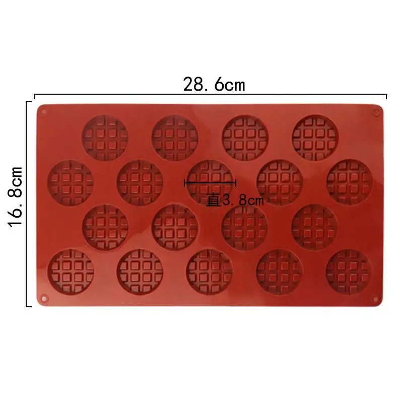 DIY Round Waffle and Chocolate Silicone Mold