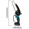 6Inch Mini Electric Saw Brushless Cordless Chainsaw Handheld Woodworking Garden Tools Logging Cutter For Makita 18V Battery 3