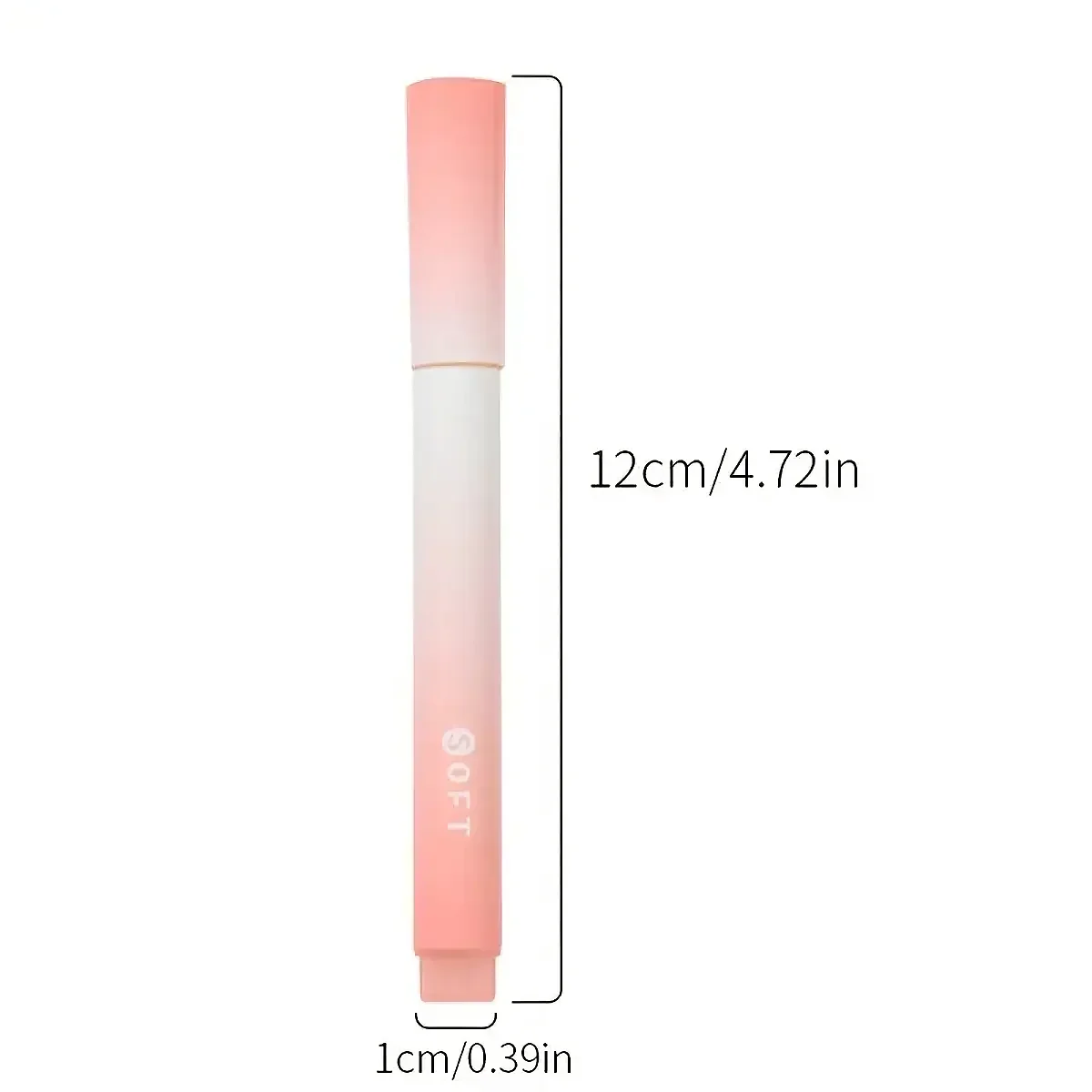 Morandi Color Gradient Highlighter Pens-Lipstick Aesthetic for Elegant Note-taking Journaling and Drawing Crafts 12pcs highlighter pen