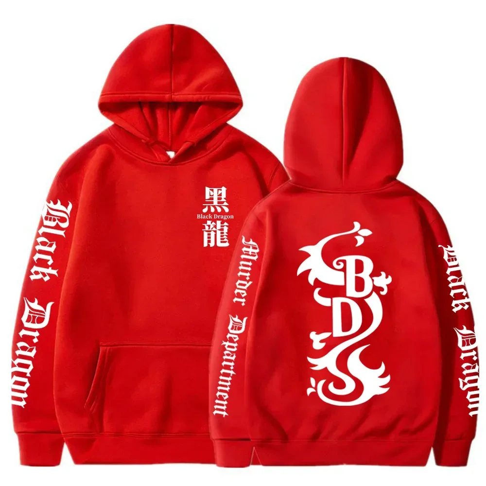 Männer Frauen Tokyo Revengers Anime Hoodies Black Dragon Grafik Gedruckt Mit Kapuze Plus Größe Sweatshirt Harajuku Pullover Kleidung – Detail 4