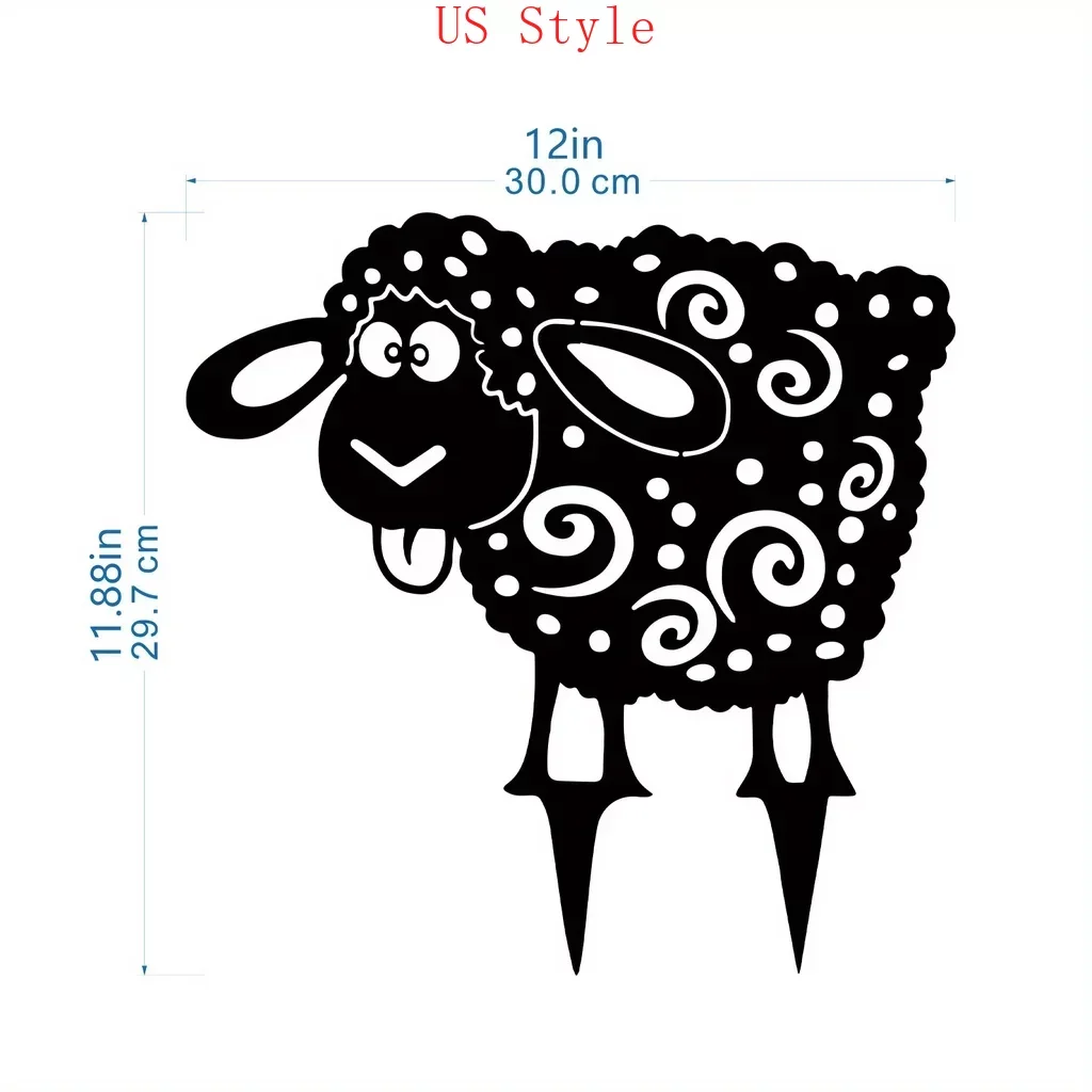

Add A Touch of Whimsy To Garden Outdoor Decoration Metal Sheep Yard Art Silhouette Wall Art Home Decoration Garden Party Decor G