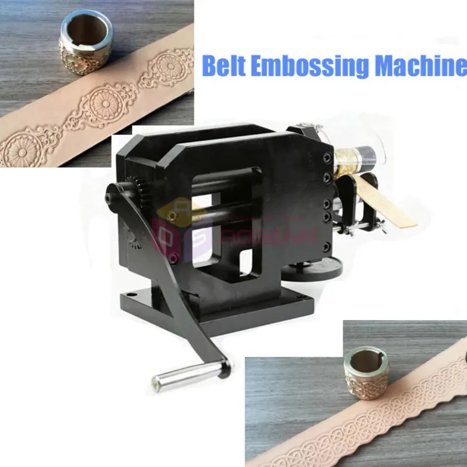 ZONESUN leather embossing machine Cold Pressing Machine Embossing Repeating  Pattern For Leather Belt Guitar Straps Logo stamping - AliExpress