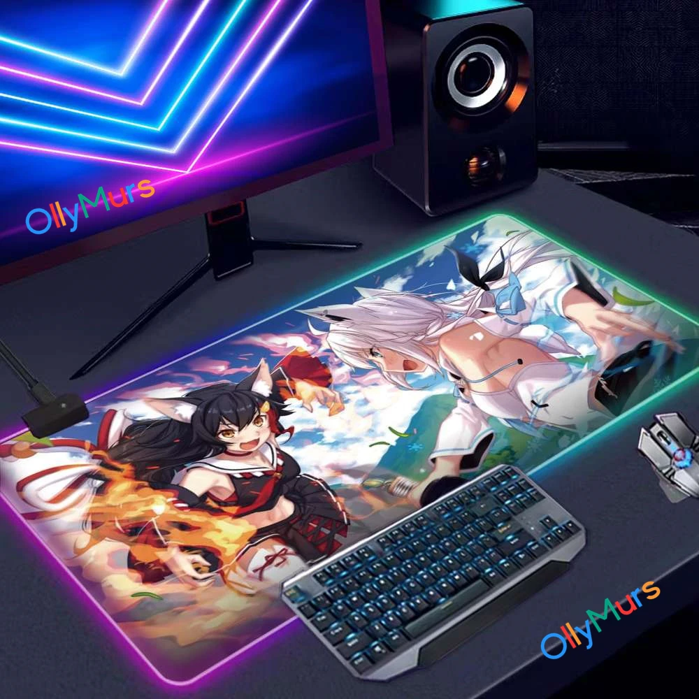 RGB ִϸ̼ 콺 е, 900x400mm, ǻ е, Ȧζ̺, ̸ ũ Ʈ, LED XXL Ű ׼,  Ʈ ÷ Ʈ ī