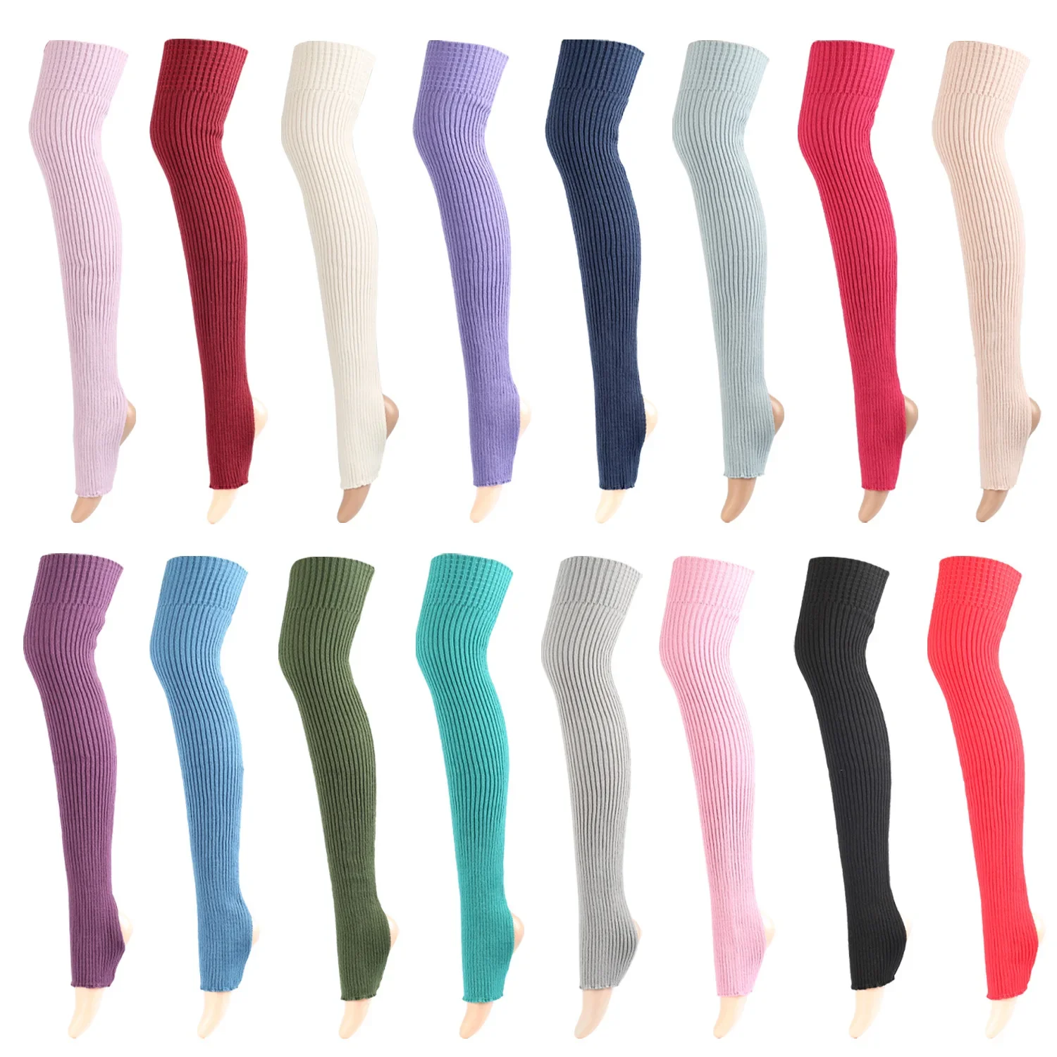 

Women Socks Warmers Stocks 1 Leg Autumn Footless Long Girls Dance Winter Ballet Pair