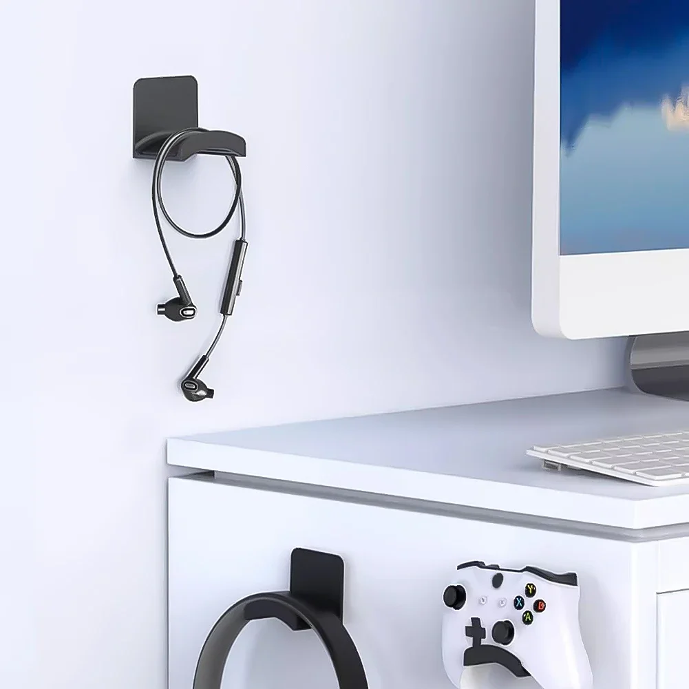 Plastic Headphone Stand for Wall Desk Mounting