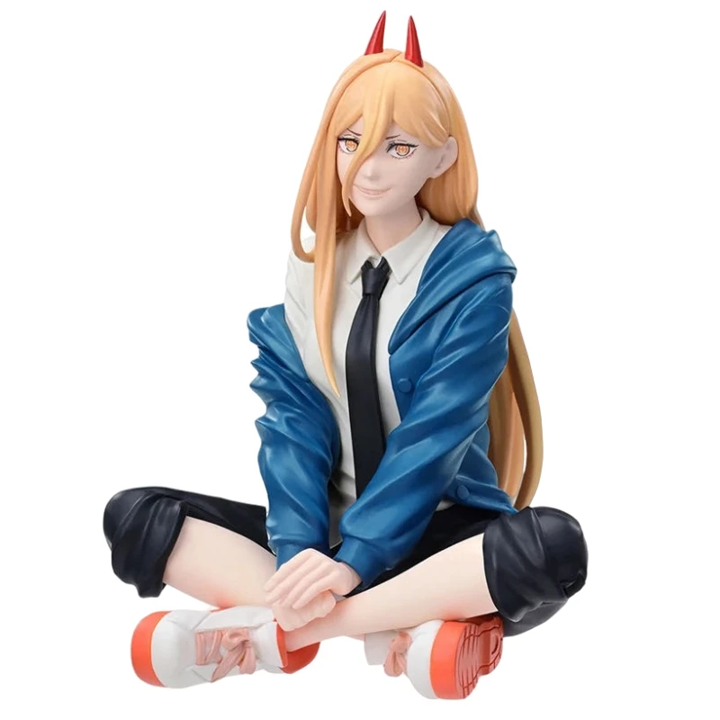 

Original SEGA PM Power Sitting Posture Chainsaw Man Cute Anime Action Figurine Model Statue Doll Toy Gift