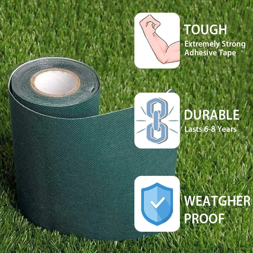 Single-Side Artificial Grass Seam Tape Garden Lawn Green Tape Synthetic Lawn Grass Carpet Fixed Connection Tape