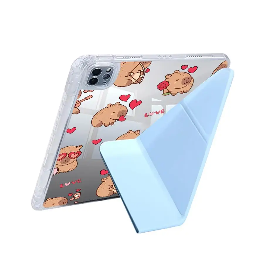 Capybara Love Y-Fold Tablet Holder Cover Case