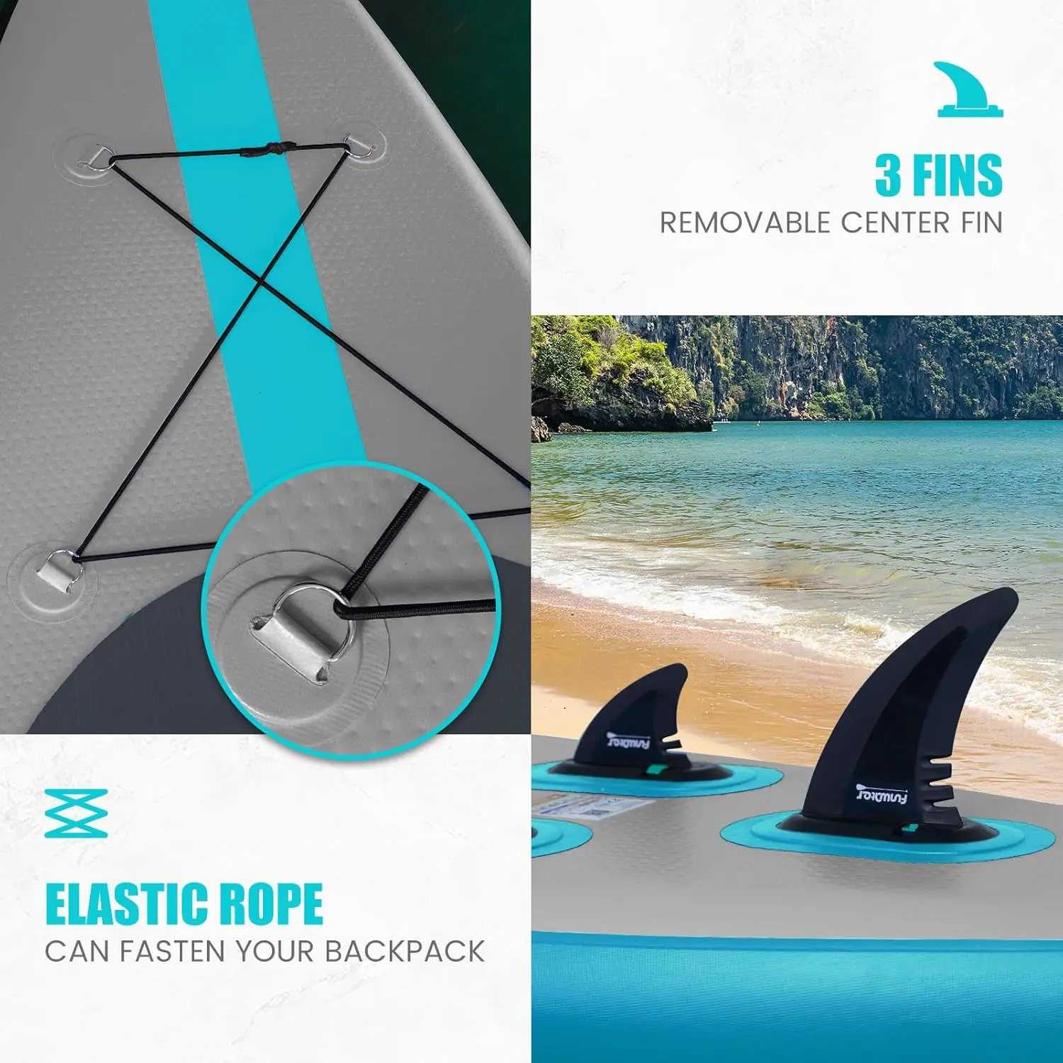 Stand Up Paddle Board Ultra-Light Inflatable with SUP Accessories for Adults & Youth of All Skill Levels