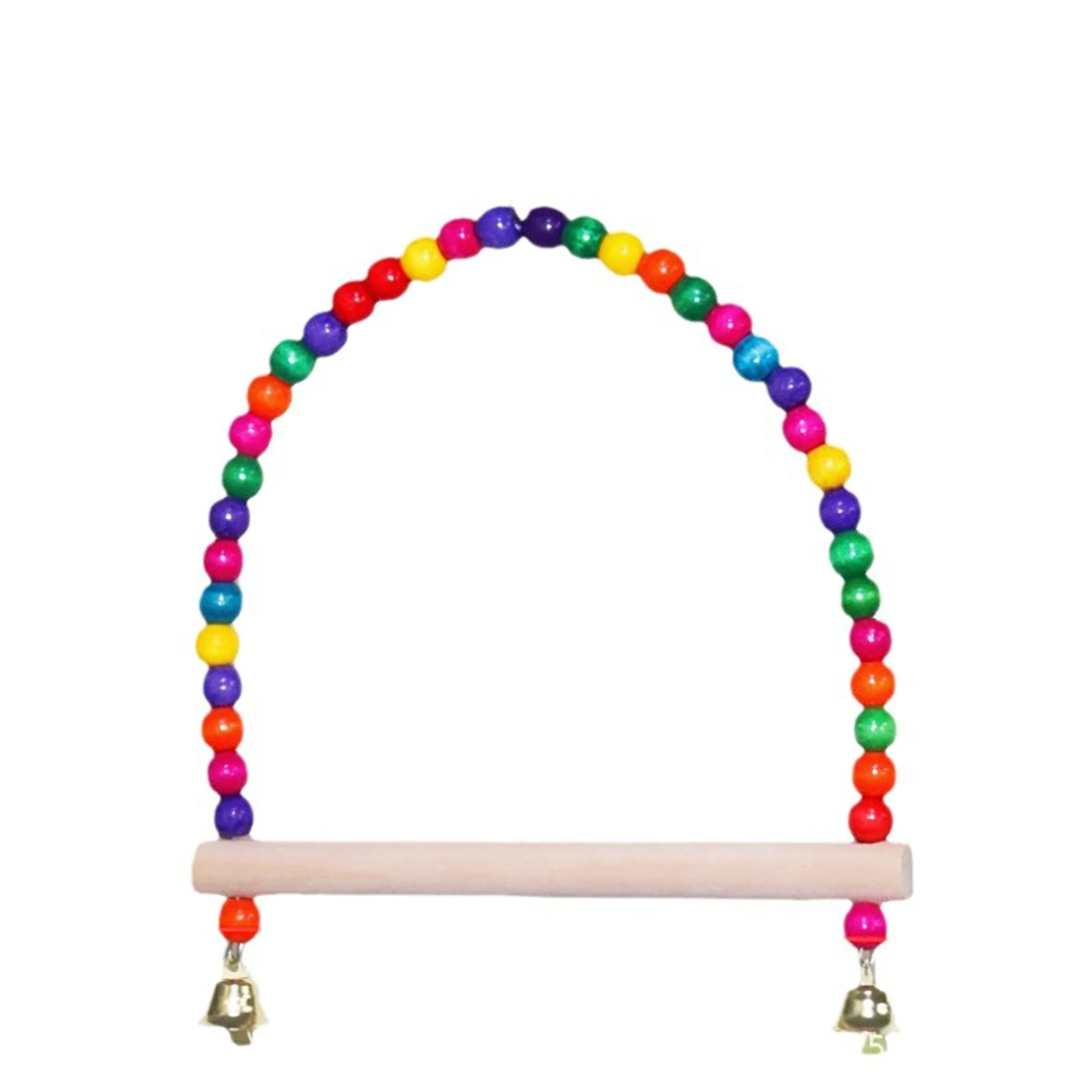 1Pcs Bird Cage Toys for Parrots Wood Birds Swing Reliable Chewable Bite Bridge Wooden Beads Shape Parrot Toy Bird Toys - Image 2