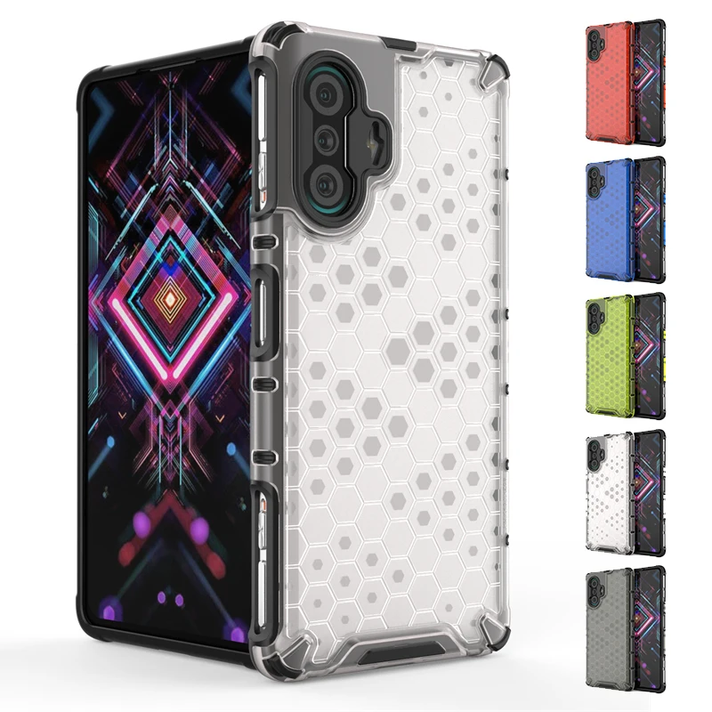Shockproof Transparent Honeycomb Clear Case
