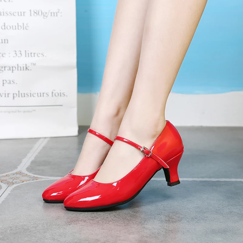 Dance Shoes Adult Sneakers Dance Shoes Modern Square Party Ballroom Latin Dance Shoes Women Soft Rubber Soles heels
