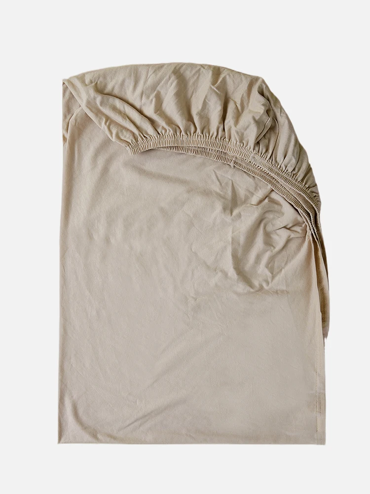 Σεντόνια με εντοιχισμό για μωρά 130*70cm από μονόχρωμο βαμβακερό στρώμα κούνιας για νεογέννητο σεντόνι κούνιας_voghion.com