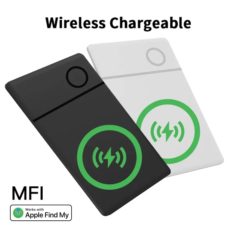 Smart Card Locator Wallet Tracker Anti-lost Device Wireless Charging Bluetooth Global Position Tracker Works Find My App