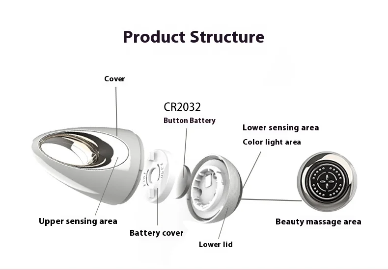 Facial introducer droplet shape high-frequency vibration facial mask skin care products assistant facial massage 5