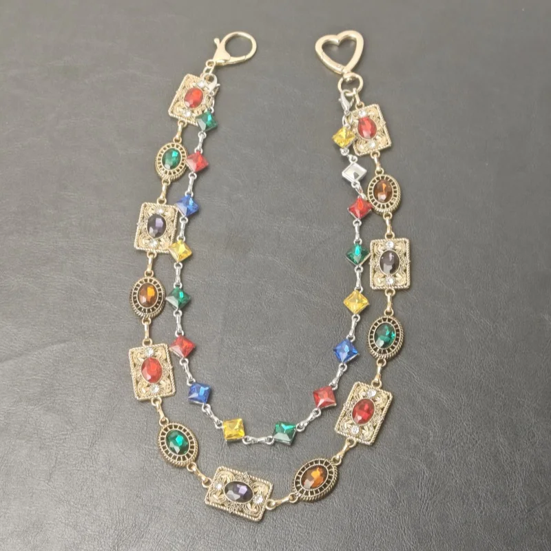 Retro-Hosekette in Achatfarben, neue Modelle für Damen und Herren, luxuriöse Accessoires, Hüftschmuck im Hip-Hop-Stil. – Detail 26