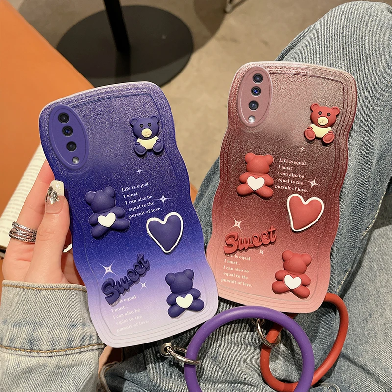 For Samsung Galaxy A50 A50S A30S Phone Case 3D Cute Cartoon Animal