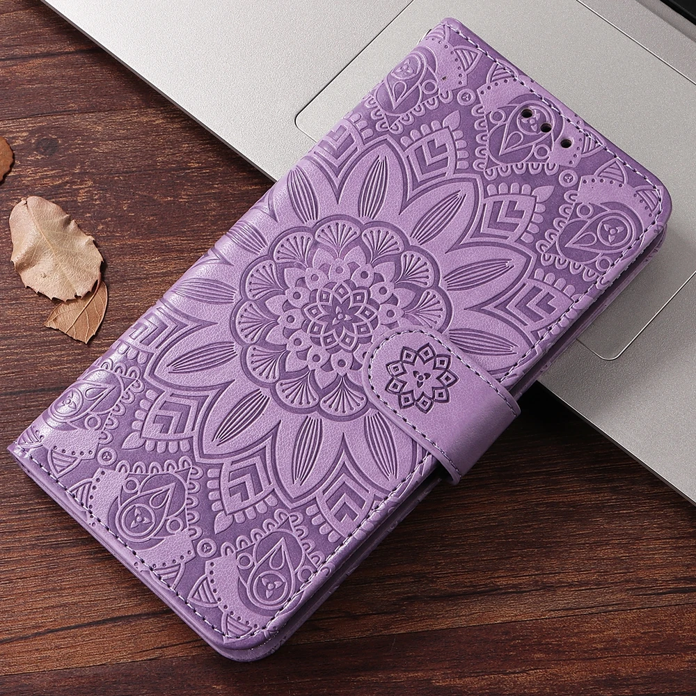 Magnetic Leather Flip Wallet Case