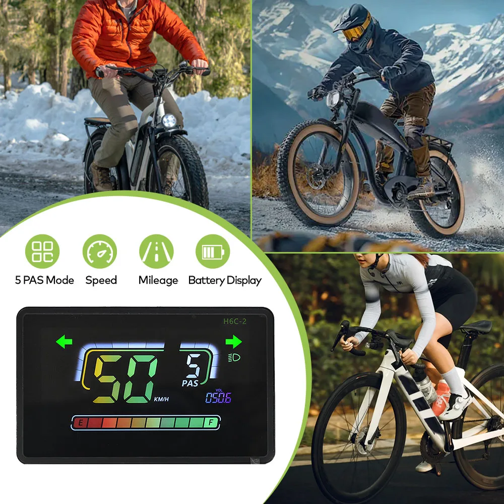 YL81F E-Bike LCD Display - 36-72V Waterproof Meter With Speedometer, Odometer, Custom Settings