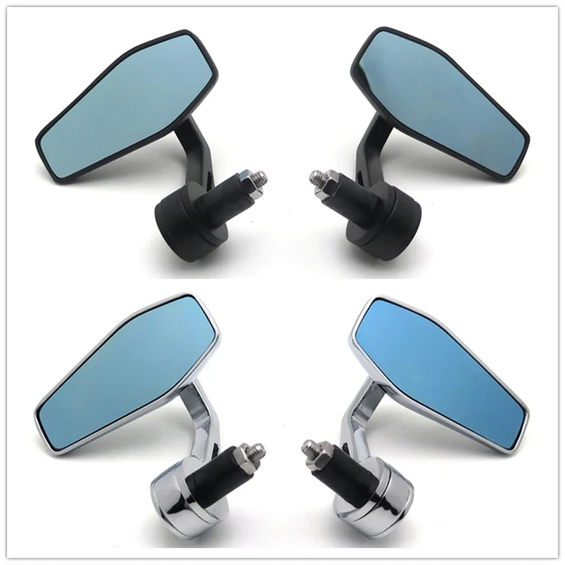 

Motorcycle Cafe Racer 7/8" 22mm Handle Bar End Rearview Side Mirrors Oval Free Shipping Motorbike Parts
