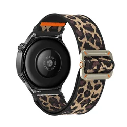 Nylon Elastic Bracelet - 22mm Sport Watch Strap - 22mm Width (17 leopard print)