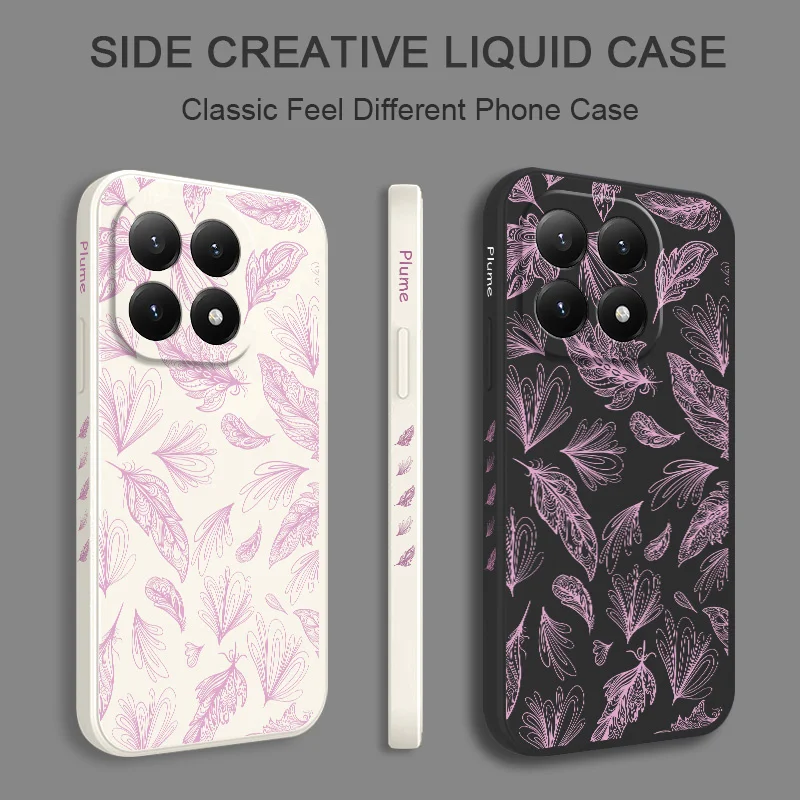 Feathers Flying Silicone Phone Case Cover