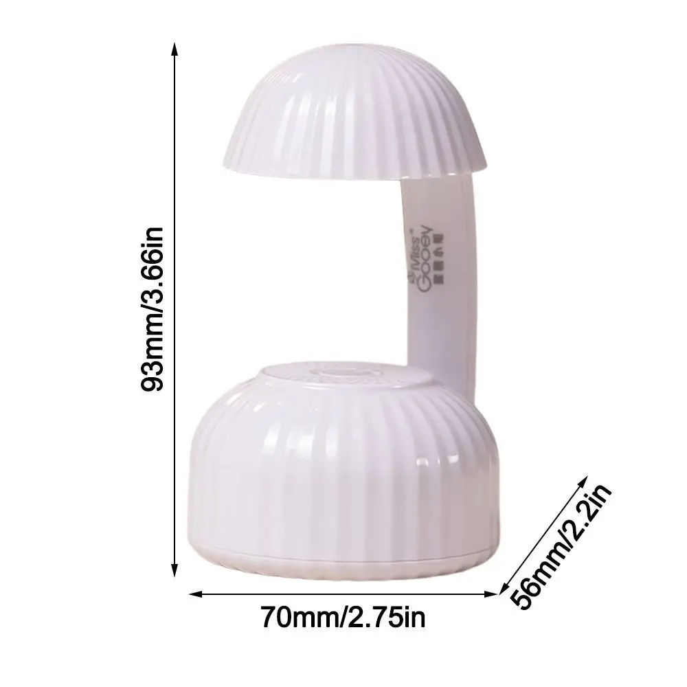 휴대용 6 LED 미니 UV LED 네일 램프 버섯 모양 휴대용 매니큐어 램프 타입-C 충전 네일 아트 도구 네일 아트 도구