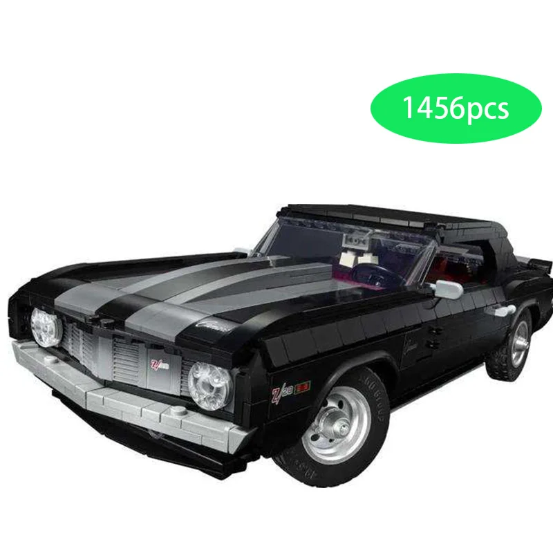

New Technische Compatibel 10304 Chevroleted Camaro Z28 Spier Auto Model Buiding Blok Voertuig Bakstenen Kit Speelgoed Kind
