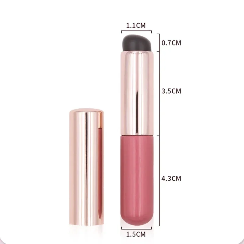 Silicone Lip Brush Angled Concealer Makeup Brush Tool Portable Round Head Like Fingertips Q Soft Lipstick Concealer Brushs