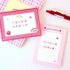 50 Sheets Cute Pink Strawberry Memo Pad Kawaii Stationery Non Sticky Notes Portable Notepad School Office Supply Papeleria 4