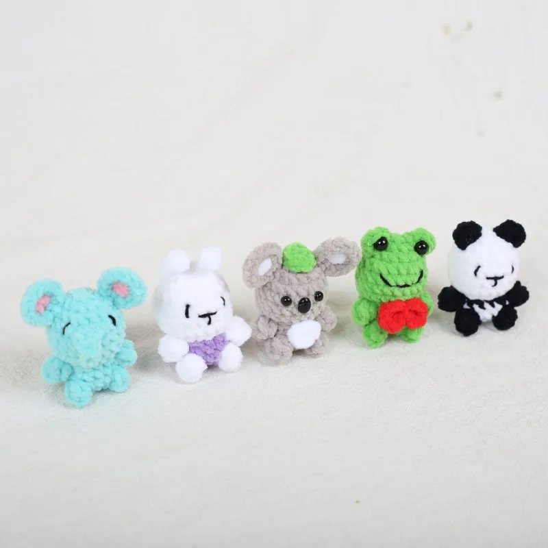 Mini Animal Series Crochet Keychain Cute Animal Doll Keyrings Mini Sheep Cow Knitting Doll Keychain Wholesale Custom Accessories 12 See44381889e84a3dbb3f63454f067e425