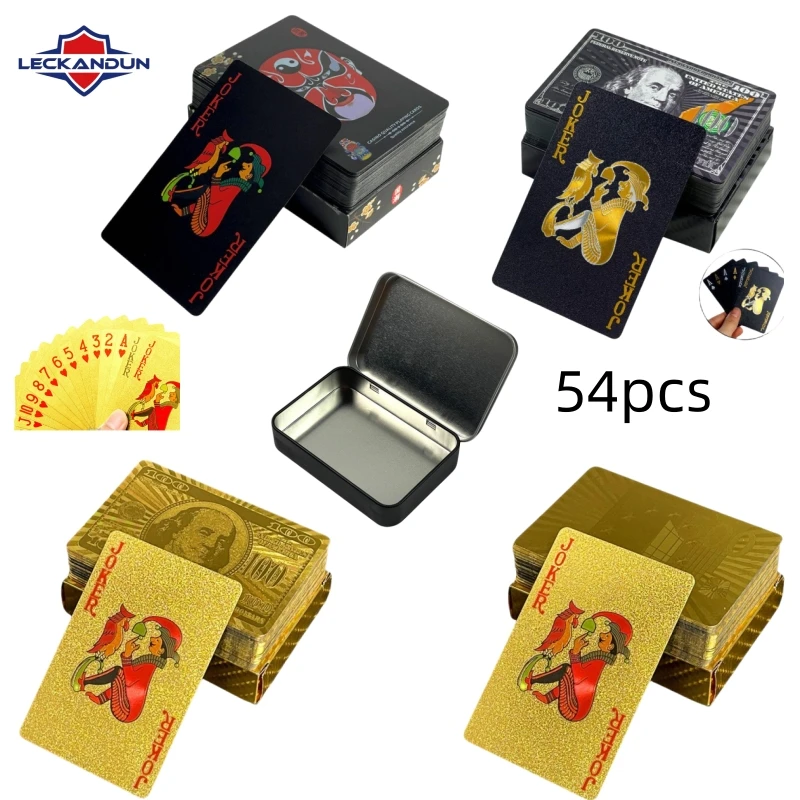 

Waterproof Playing Card Group, Poker Suit Game Deck, Foil Pokers Pack, Magic Card Gift Collection, Gambling Board Game