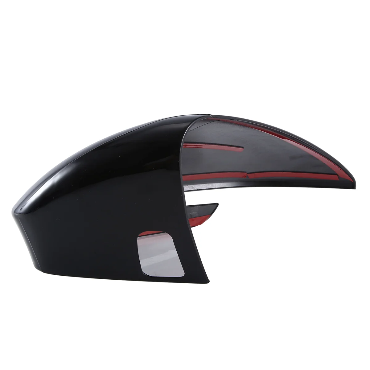 Glossy Black Side Rearview Mirror Replace Cap Cover with Lane Assist for Volkswagen VW ID4 ID.4 ID.6