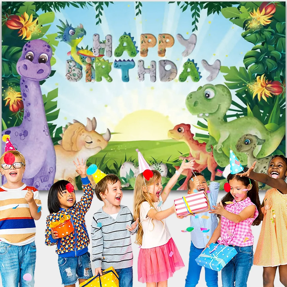 Aoihrraan 3x2m Dinosaur World Backdrop Tropical Rainforest - View #13
