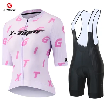 X-TIGER Cycling Jersey Woman Summer Breathable Short Sleeve Cycling Set Pro Anti-UV SPF 50+ Mountain Road Woman Cycling Clothing 1