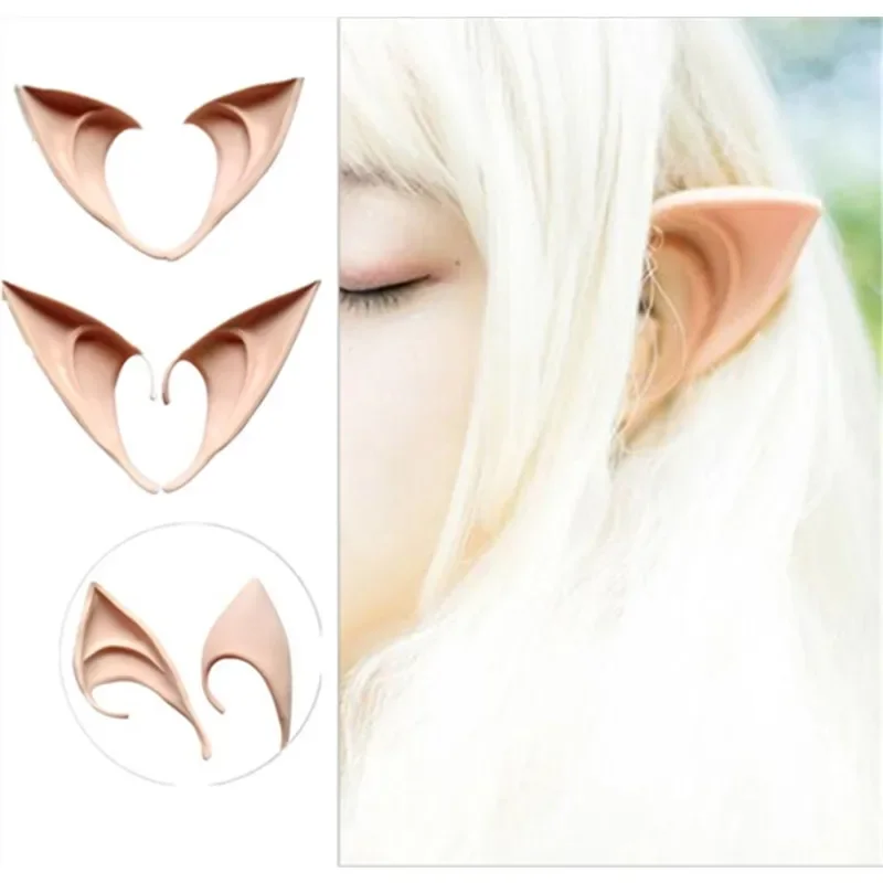 4 Pares De Orejas De Elfo De Látex Puntiagudas Para Cosplay De