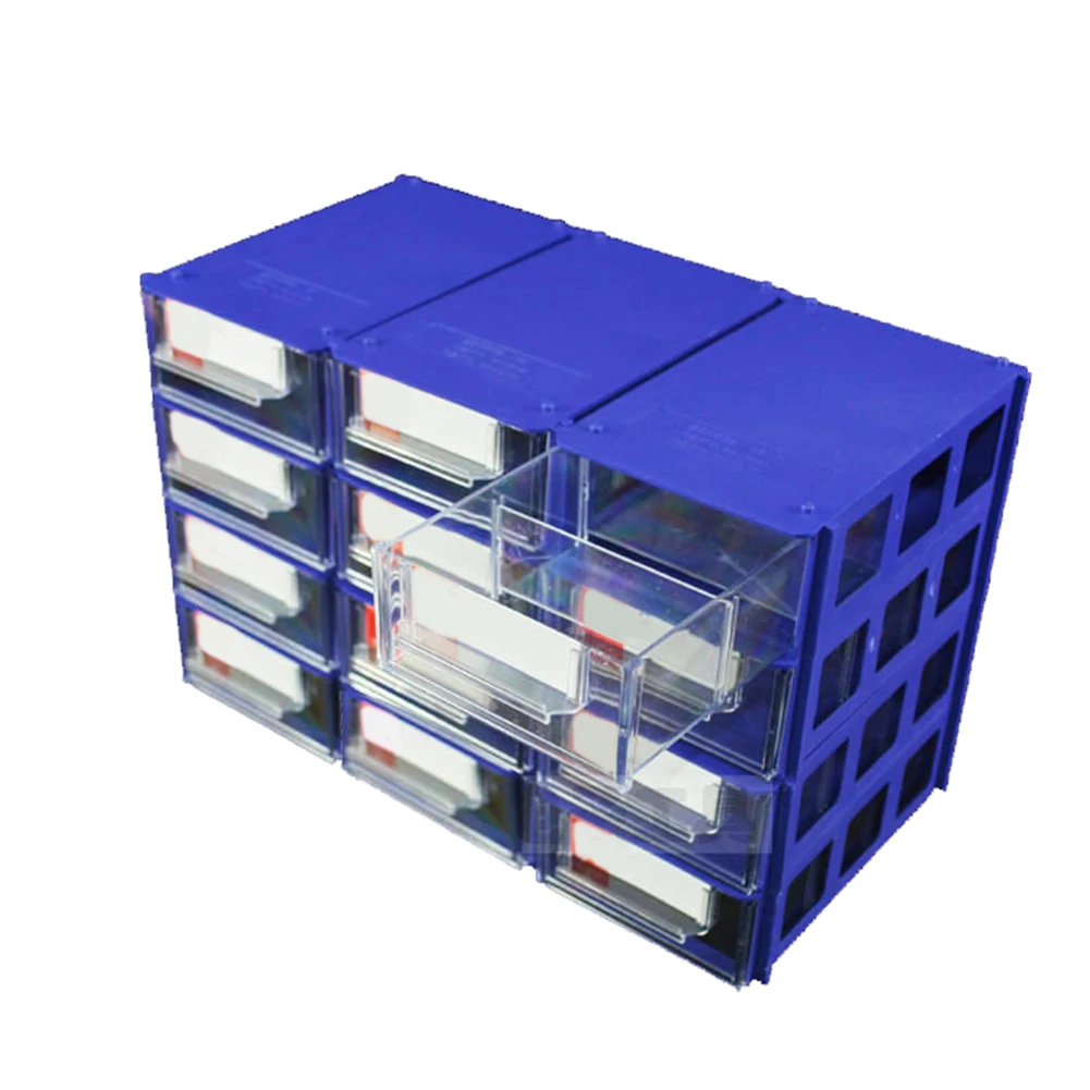 

1PCS Torage Box Stackable Plastic Hardware Parts Storage Boxes Component Screws Toolbox Tools Packaging