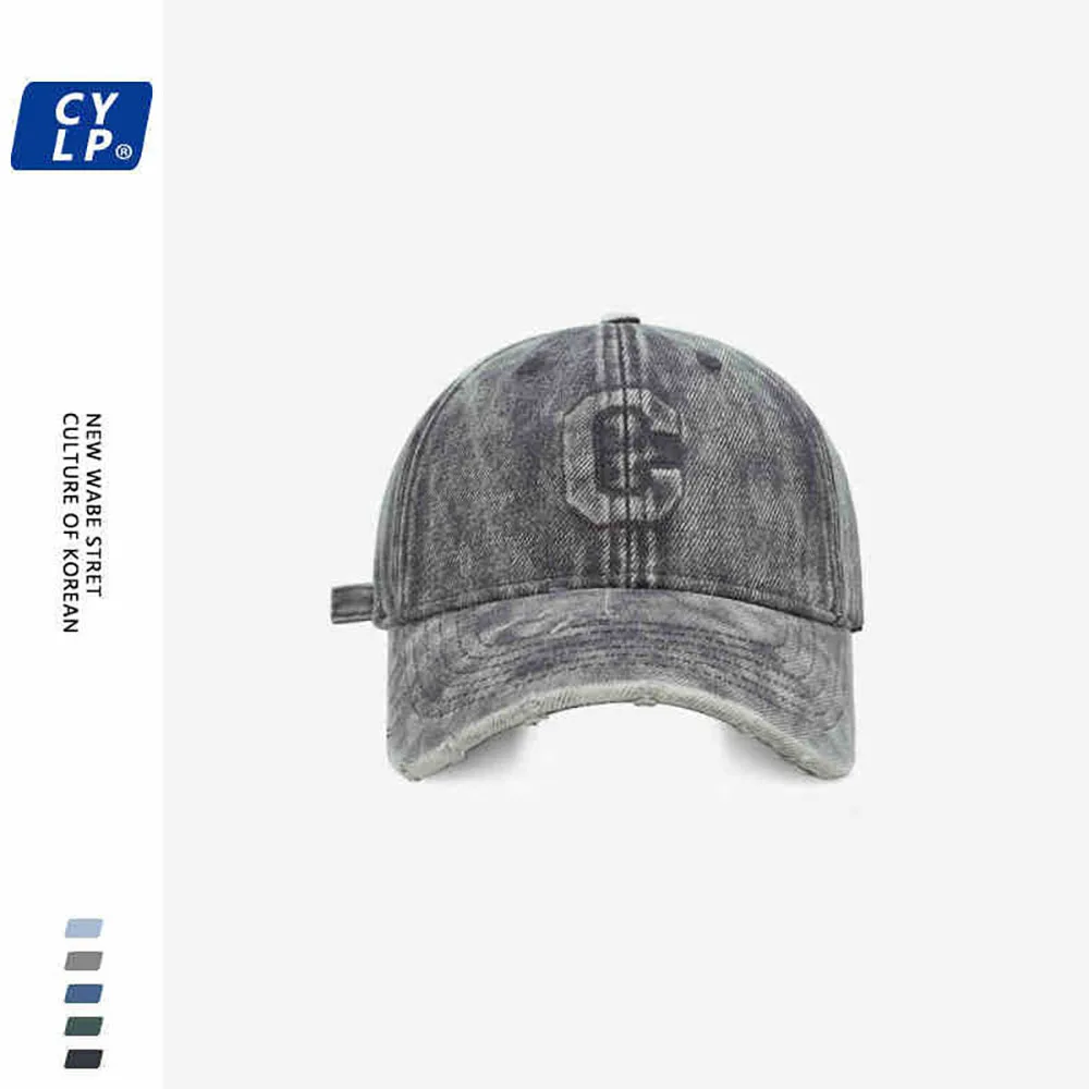 Classic letter C baseball cap classic print hiking fishing y2k fun hip-hop hat couple women's street wear sun hat